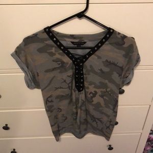 Camo blouse